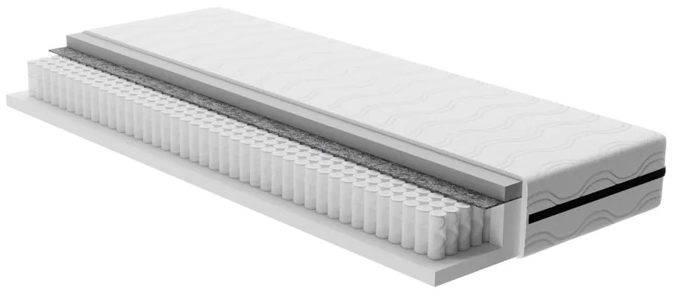 Sivá boxspring posteľ s úložným priestorom 160x200 cm Elva Bold Line – Bonami Selection
