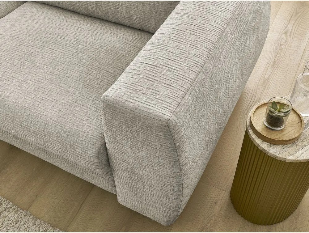 Béžová ženilková pohovka na každodenné spanie/rozkladacia 240 cm Hugo – Bobochic Paris