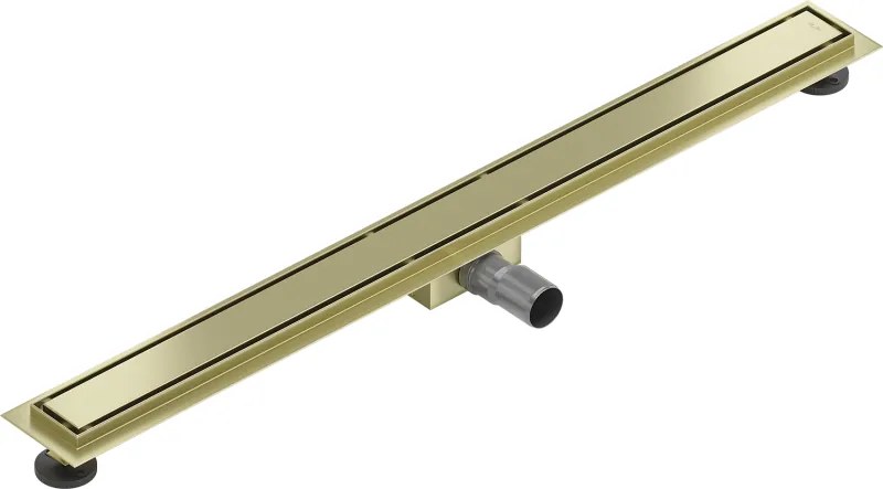 Mexen Flat, lineárny podlahový žľab 100 cm, M13, zlatá matná, 1A10100-15