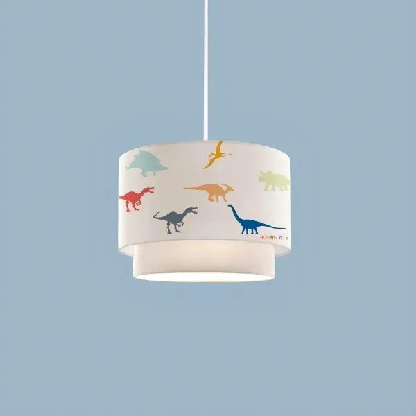 Detský luster CANDY 1xE27/40W/230V biela/pestrofarebná