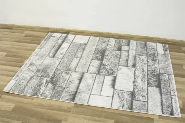 Koberec Felix 9250A lesklý sivý/krémový