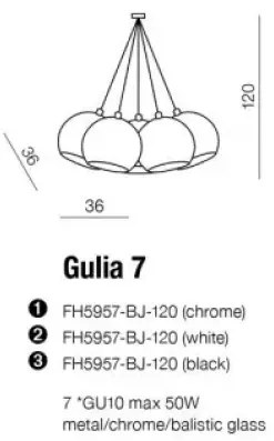 Retro luster Gulia 7 čierne