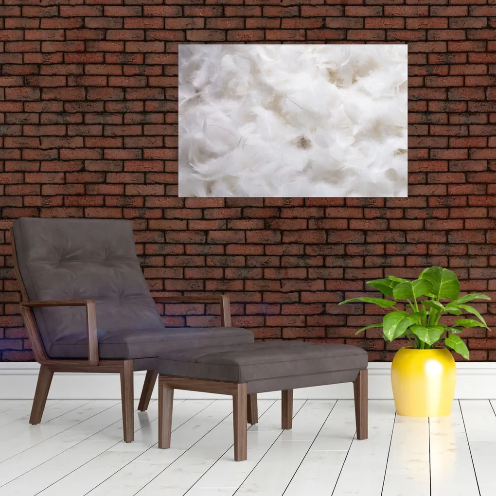 Obraz - Biele perie (90x60 cm)