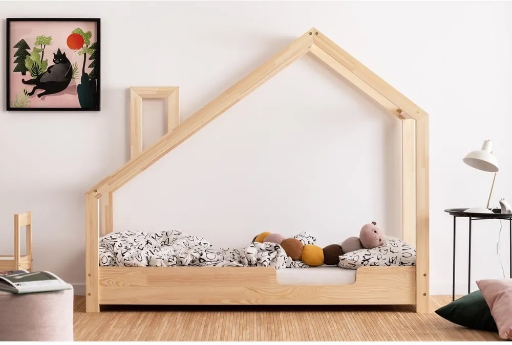 Domčeková posteľ z borovicového dreva Adeko Luna Carl, 80 x 180 cm