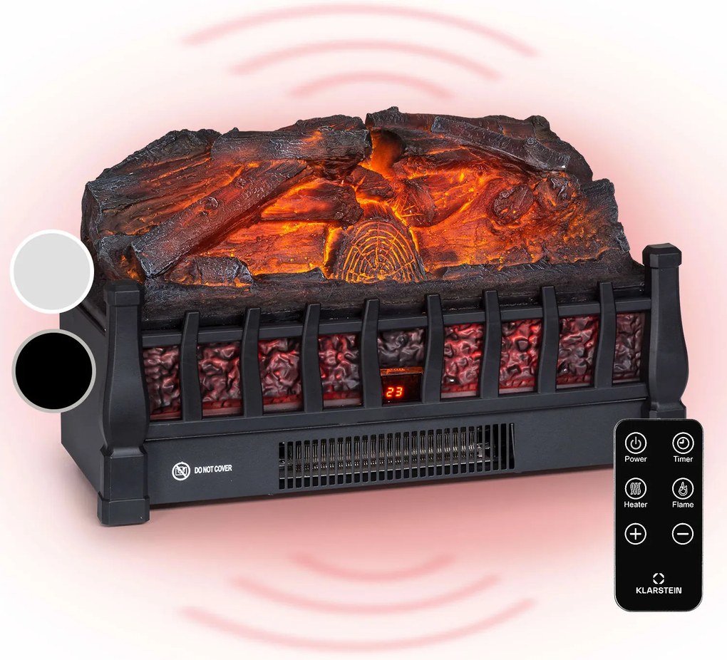 Klarstein Kamini FXL 2G, elektrický krb, krbová vložka, 1800 W, 3D LED ilúzia plameňa