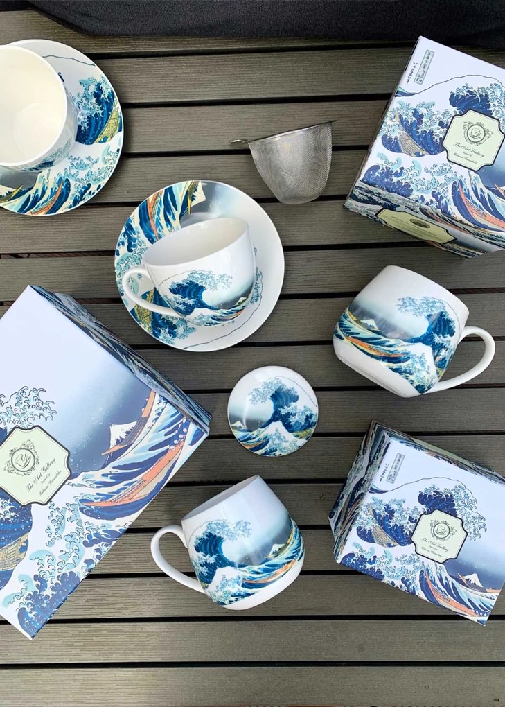 Duo Porcelánový hrnček Hokusai The Great Wave 430 ml