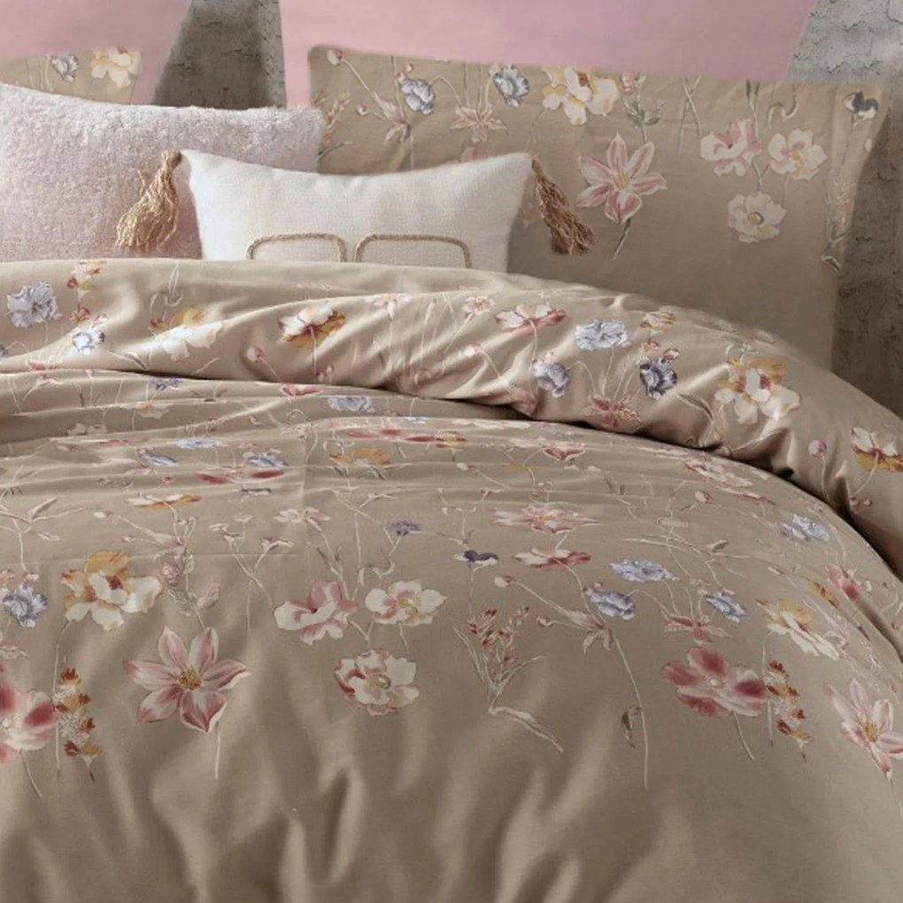 SATÉNOVÉ OBLIEČKY ROSABELLA EXCLUSIVE 160X200 CM, 2KS 70X80 CM KVETY