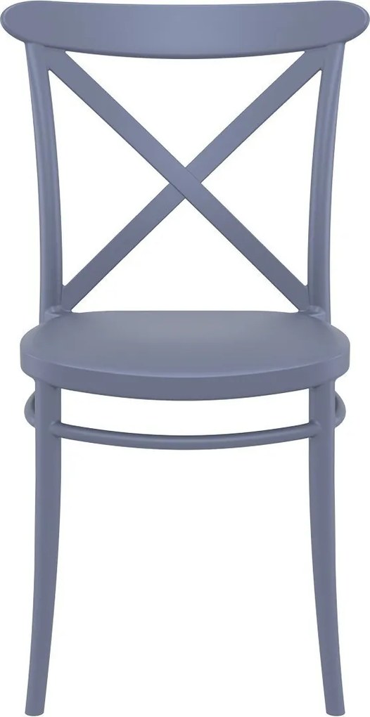 CROSS záhradná stolička bez podrúčok dark grey