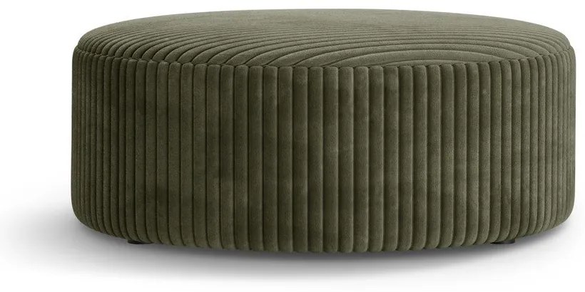 Zelený menčestrový taburet Dia – Micadoni