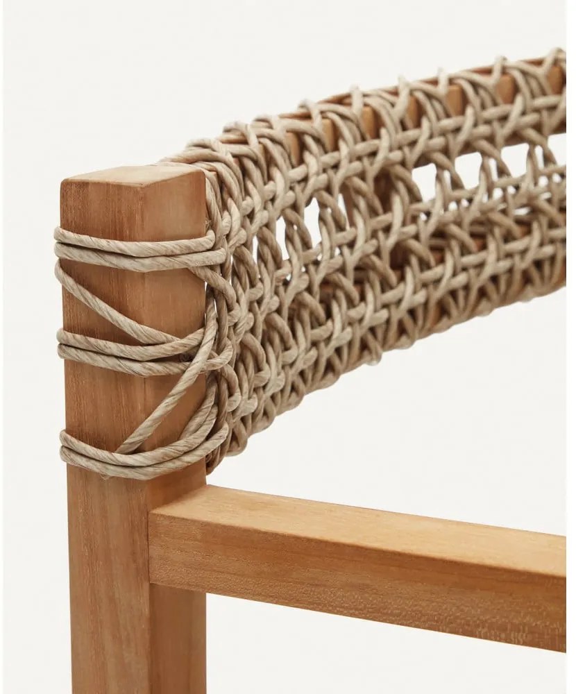 Drevené/ratanové záhradné stoličky v súprave 2 ks v prírodnej farbe Giverola – Kave Home