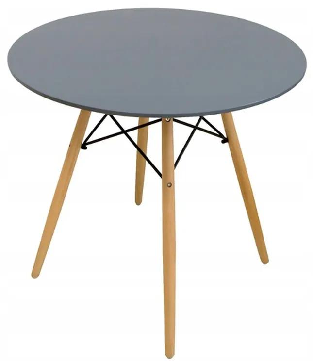 Sivý jedálenský stôl OSLO 70x70
