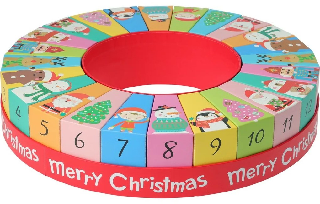 Adventný kalendár Circle, 32 x 6,4 cm