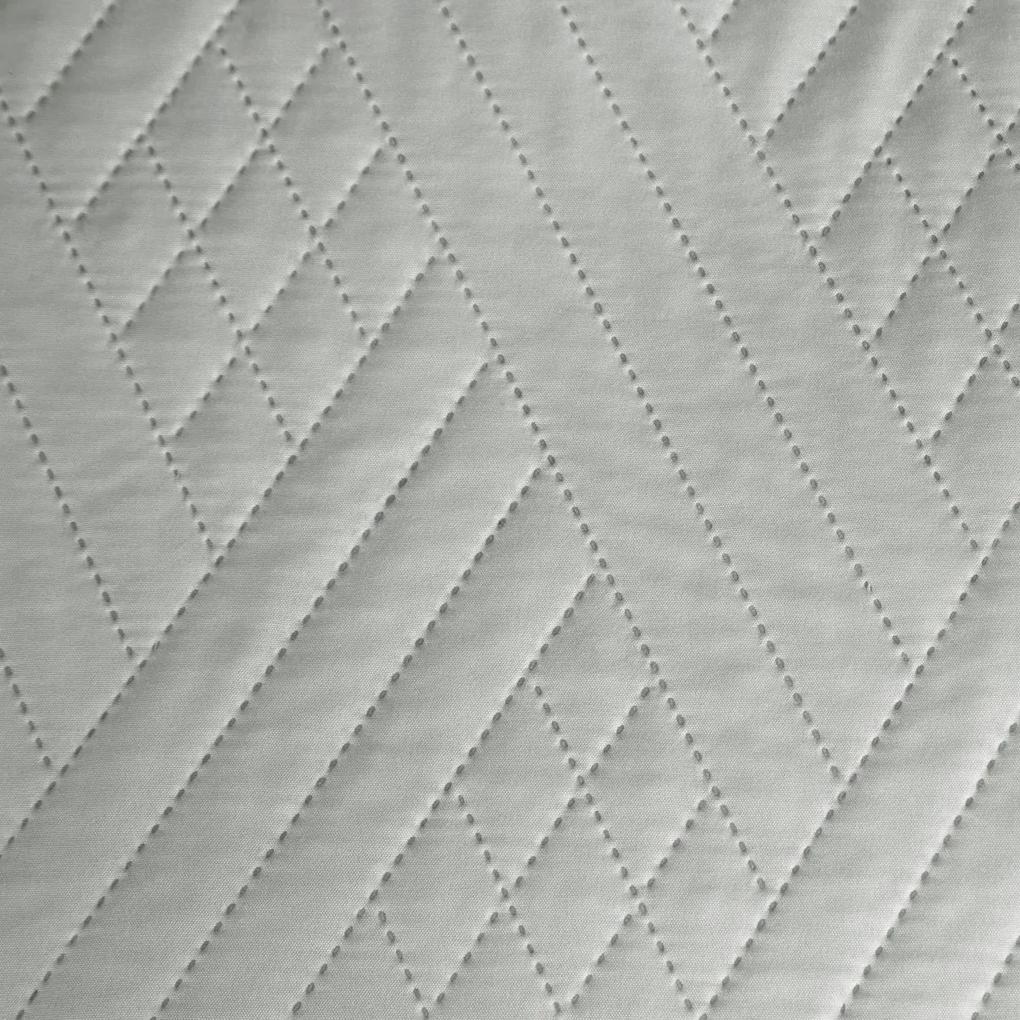 Jednofarebný prehoz na posteľ Boni so vzorom, grafitový - PostelnePrehozy.sk