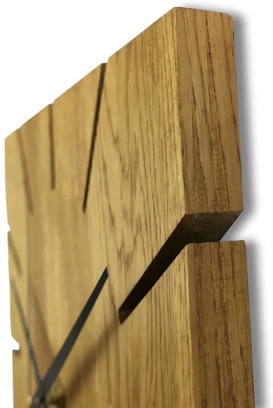 Nástenné hodiny z dubového dreva qartz I SENTOP FB-MAS008