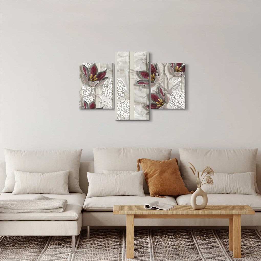 Obraz - Dekoratívne kvety (90x60 cm)