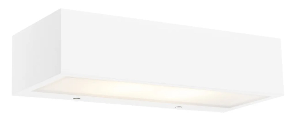Dizajnová obdĺžniková nástenná lampa biela 25 cm - Houx