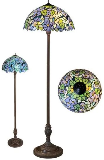Lampa tiffany stojaca AMAZONIT Massive 170*50