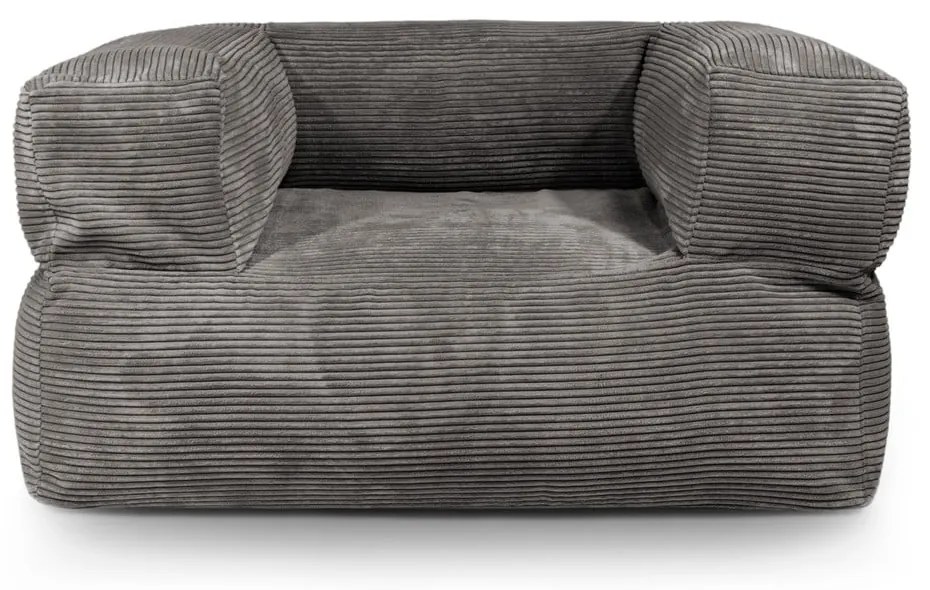 Čierny menčestrový sedací vak MooG – SLOWDOWN