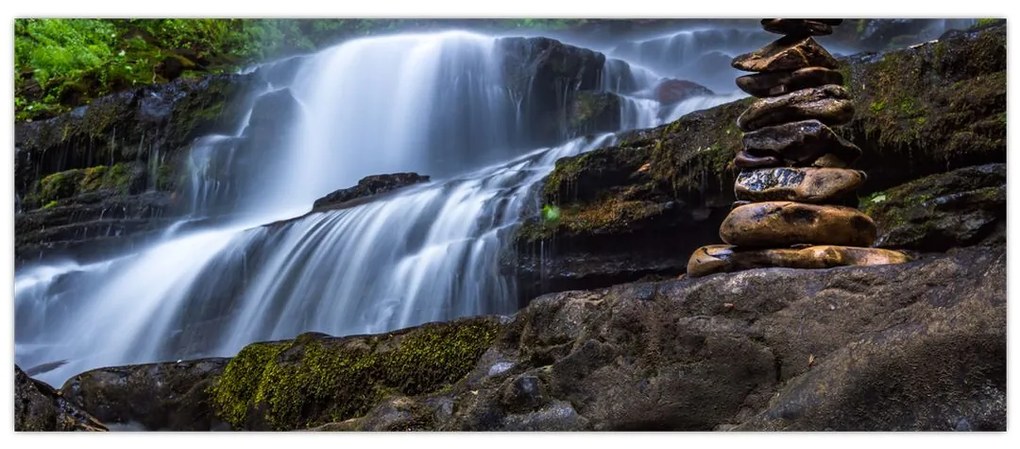 Obraz vodopádu (120x50 cm)