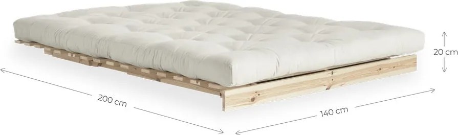 Rozkladacia pohovka v béžovohorčicovej farbe 140 cm Roots – Karup Design