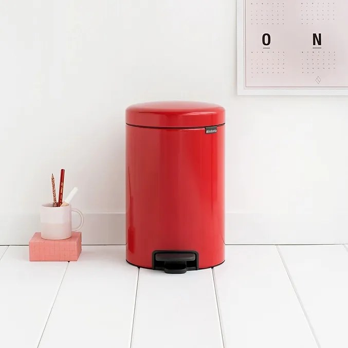 Brabantia Pedálový kôš NewIcon 12L Žiarivo červená