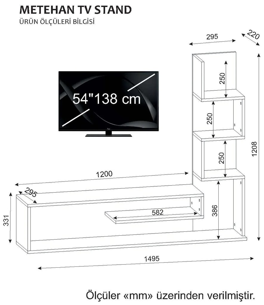 TV stolík/skrinka Milo (Biela + Svetlohnedá). Vlastná spoľahlivá doprava až k Vám domov. 1071678