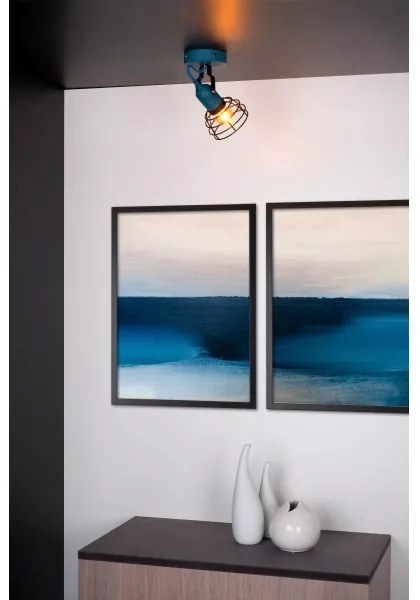 Lucide 08927/01/35 - Bodové svietidlo POLA 1xE27/60W/230V modrá