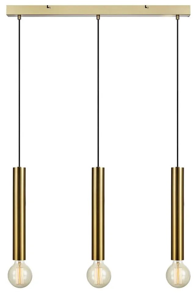 Markslöjd 108261 - Luster na lanku SENCILLO 3xE27/40W/230V zlatá