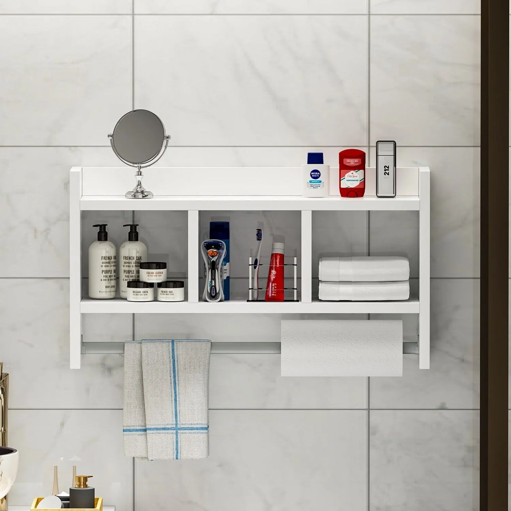 Nástenná polica ASYA biela