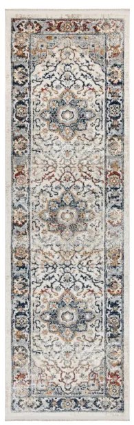 Koberec / behúň DISTIN 0834A granátový / modrý / žltý / terrakota