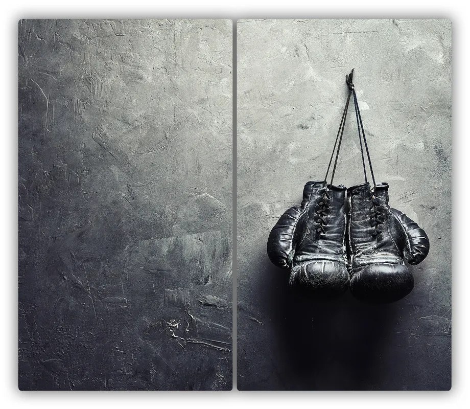 Sklenená doska na krájanie Boxerské rukavice 60x52 cm
