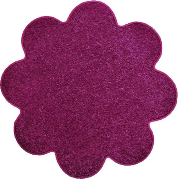 Vopi koberce Kvetinový koberec Eton fialový - 120x120 kytka cm | BIANO
