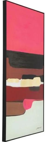 Abstract Shapes obraz ružový 73x143 cm
