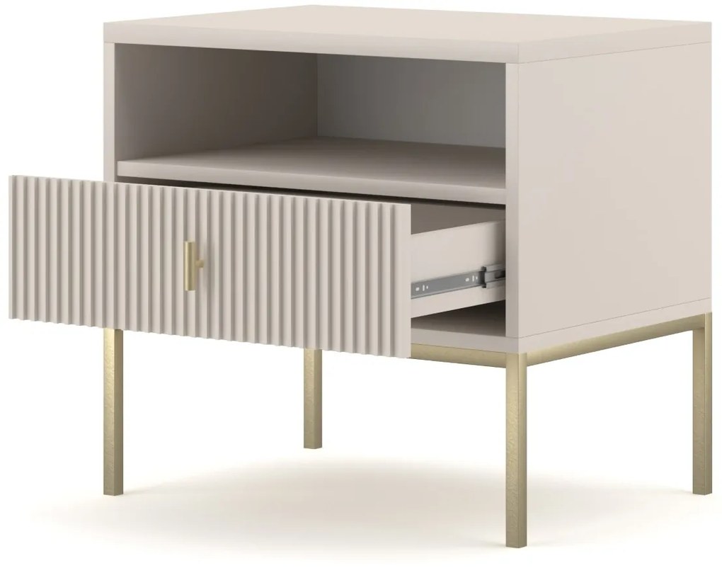 Nočný stolík Maggiore 53,9 cm kašmír/zlatý