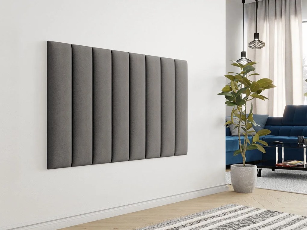 Čalúnený nástenný panel Pag 80x20, Farba čalúnenia:: ekokoža Soft 011 (čierna)