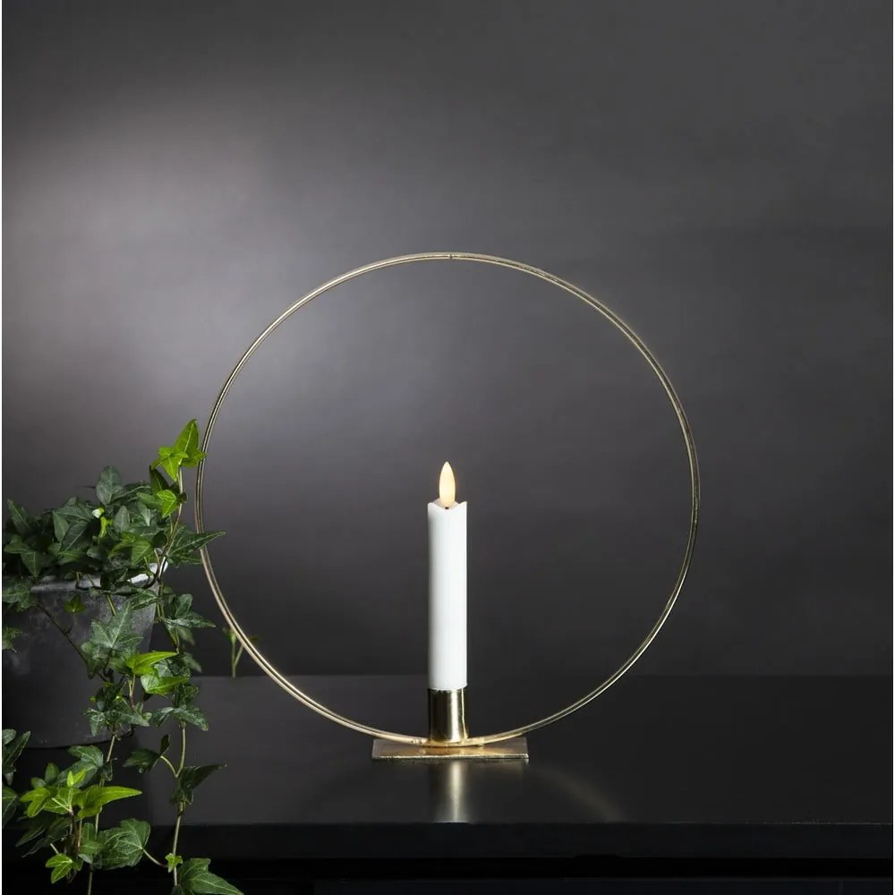 Svetelná dekorácia v zlatej farbe Flamme Table – Star Trading