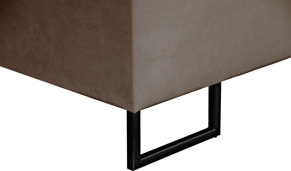 Posteľ Amy 180x200 cm, svetlo hnedá látka