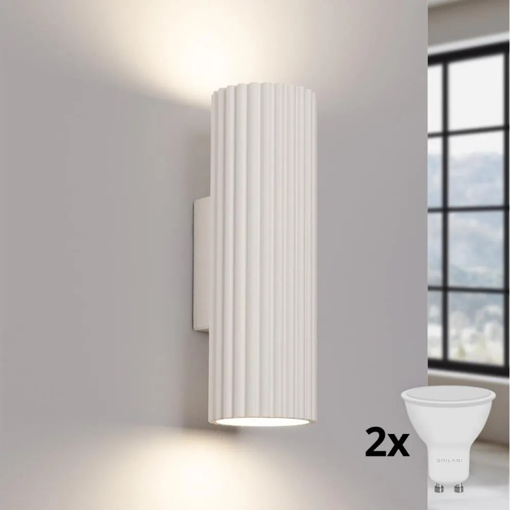 Brilagi - LED nástenné svietidlo CRESTO 2xGU10/10W/230V 20 cm krémové