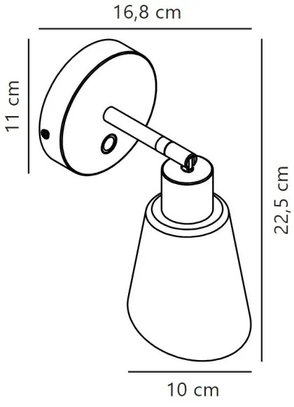 Nordlux - Nástenné bodové svietidlo MOLLI 1xE14/25W/230V