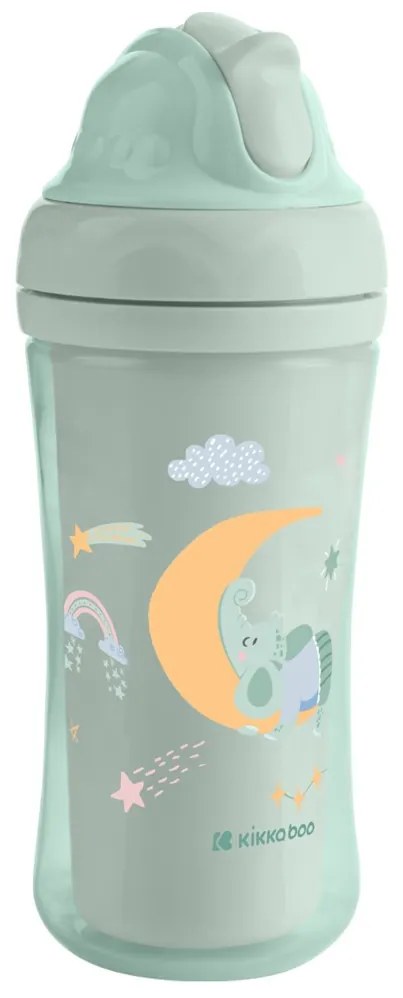 Hrnček so silikónovou slamkou 220ml 8m+ Moony me Mint