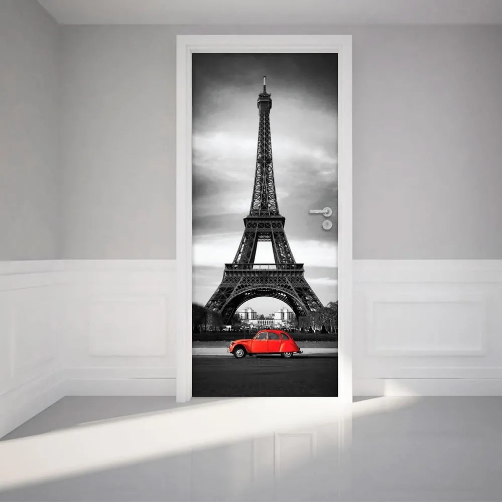 Adhezívna samolepka na dvere Ambiance Eiffel Tower