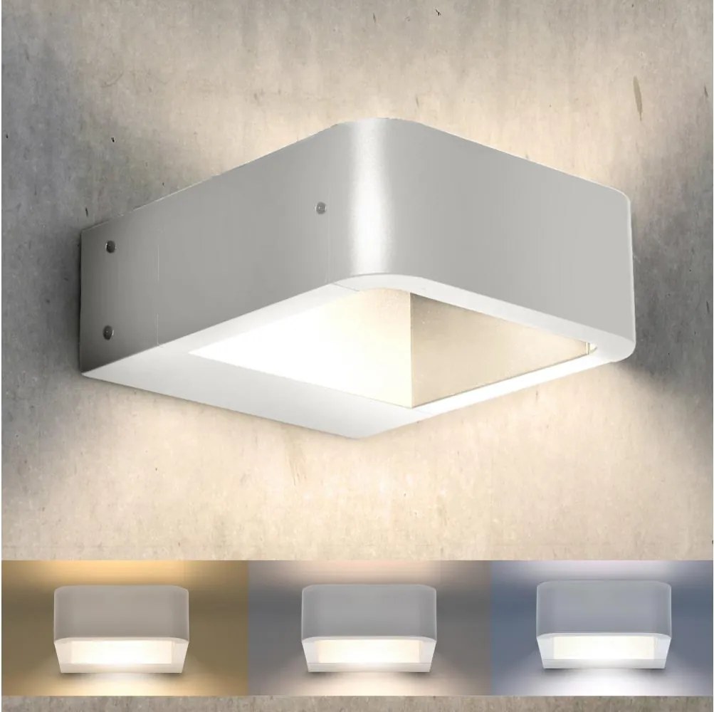 Brilagi - LED Vonkajšie nástenné svietidlo BARI LED/7W/230V biela IP54