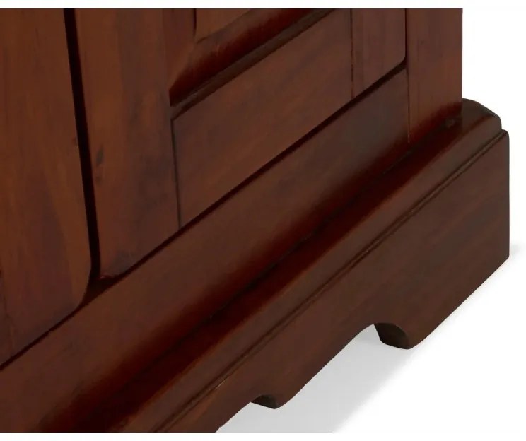 furniture-nabytek.cz - Masívna komoda Catana z borovice, lakovaná, hnedá – 75×44×115 cm