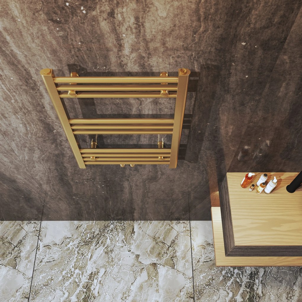 Gamma Simple, vykurovacie teleso 500x700 mm, 275 W, zlatá matná, GMA-SIMP-7050-BGD