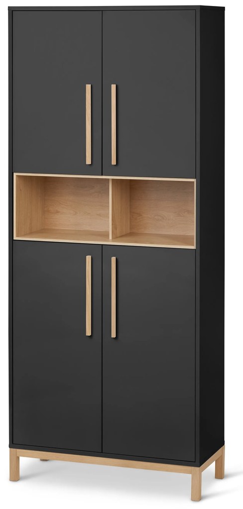 Vysoká skrinka do kúpeľne »Eklund«, antracitová