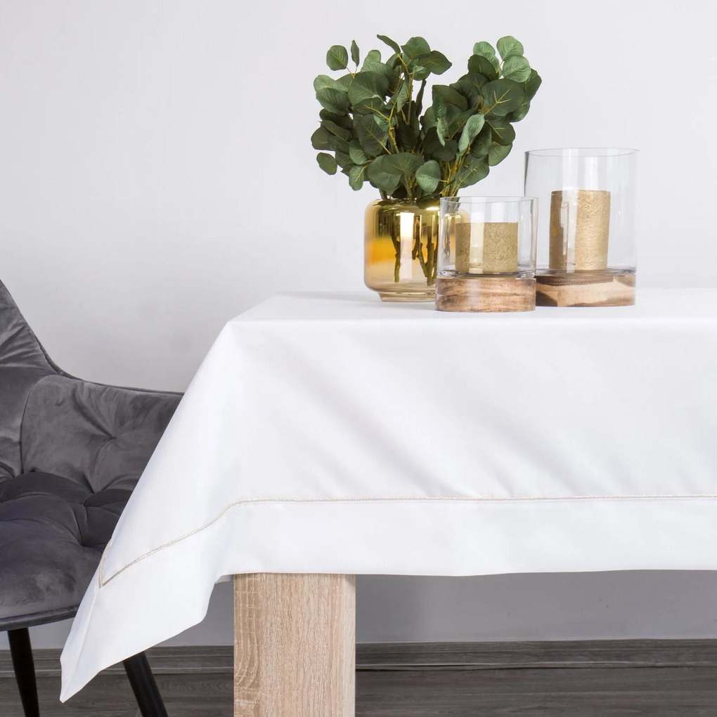 OBRUS MADELE 145X240 CM BIELY
