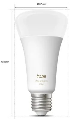 LED Stmievateľná žiarovka Philips Hue WHITE AMBIANCE E27/11,8W/230V 1000-20000K