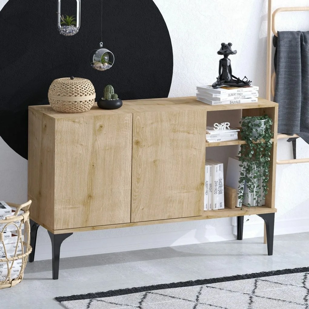 Skrinka Oscar Sapphire Oak and Black