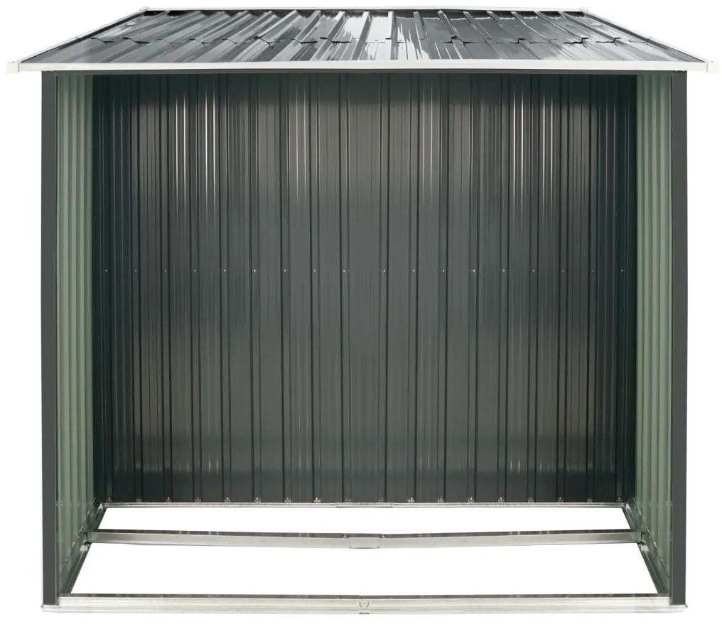 Záhradný domček s drevníkom BestBerg ZDD-6A / 6 m² / 322 x 196 x 196 cm / šedá