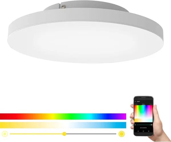 Eglo 99119 - LED RGB Stmievateľné stropné svietidlo TURCONA-C LED/20W/230V + DO